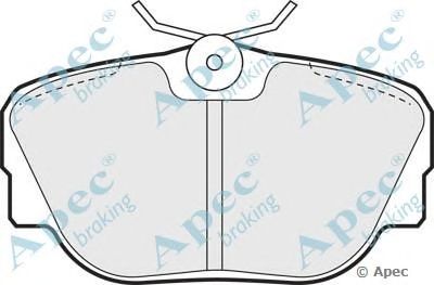 APEC BRAKING pad558 -  Комплект тормозных колодок, дисковый тормоз